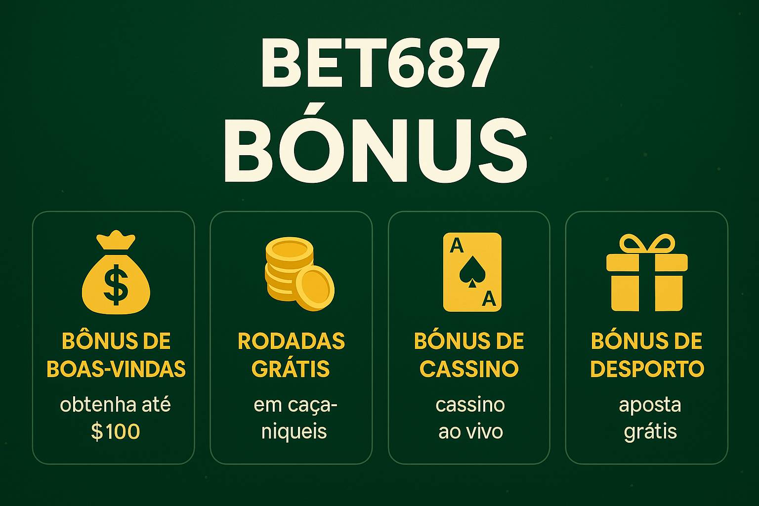 O bônus promocional BET687é uma ótima maneira de começar sua aventura