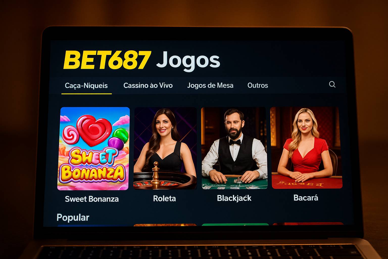 Jogos de cassino online BET687